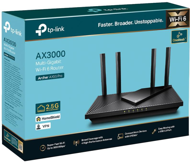 TP-LINK Archer AX55 Pro Wi-Fi 6 AX3000 - 1109787 - zdjęcie 3
